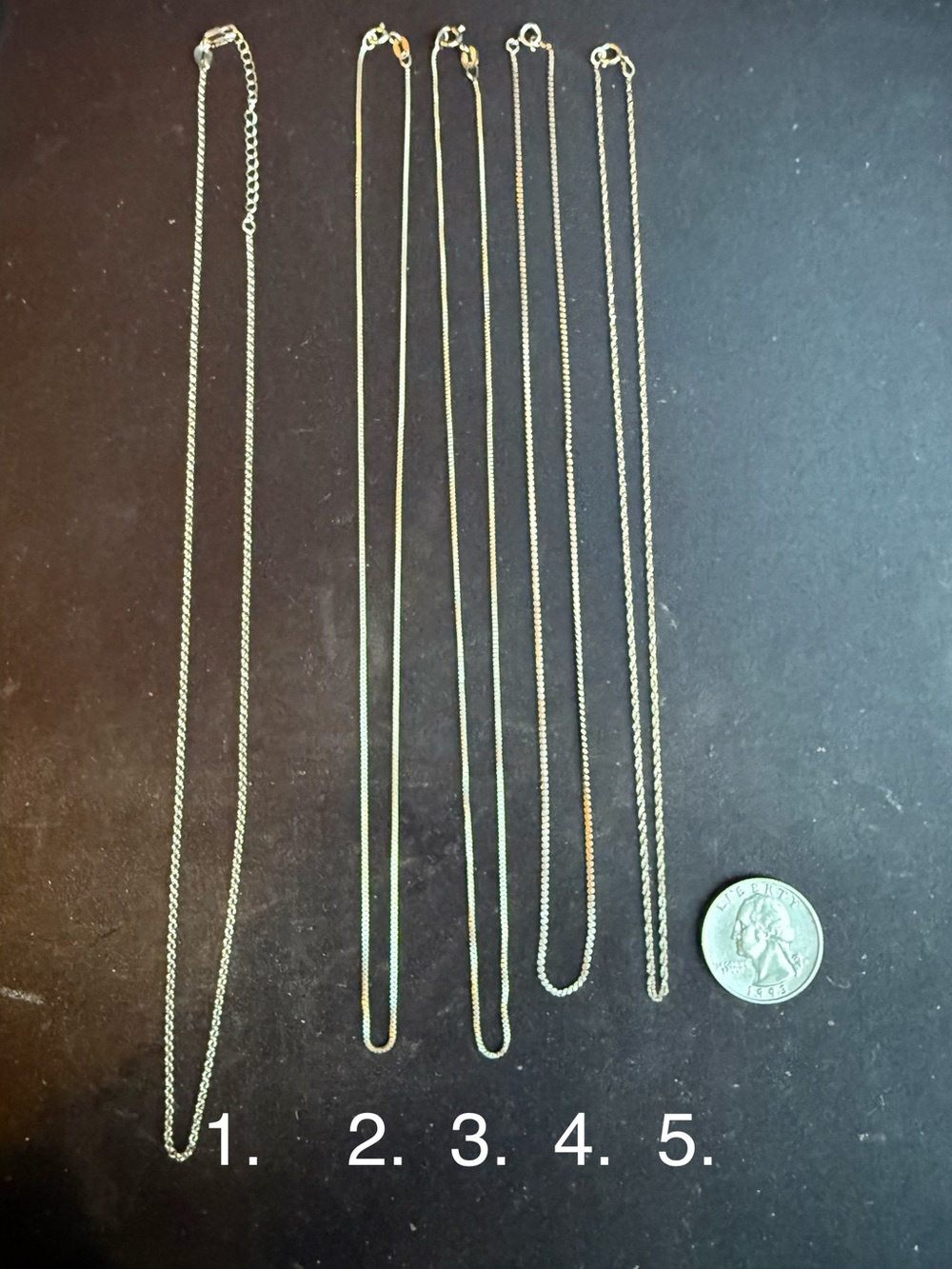 Sterling Silver Necklace, sold separately or in bulk
